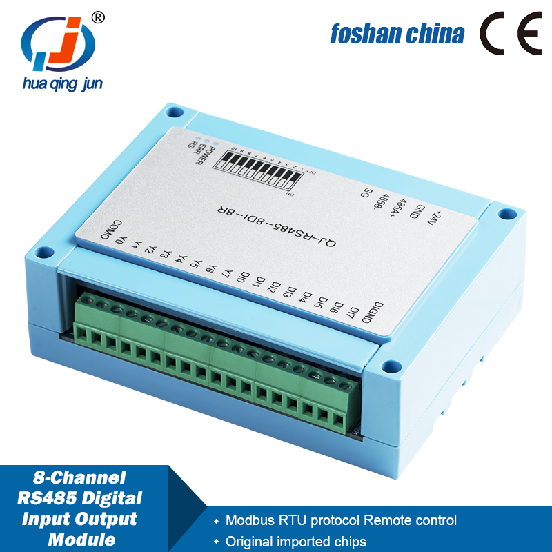 Relay 8 Channel Board - Huaqingjun 8-Channel RS485 Modul Relai Output