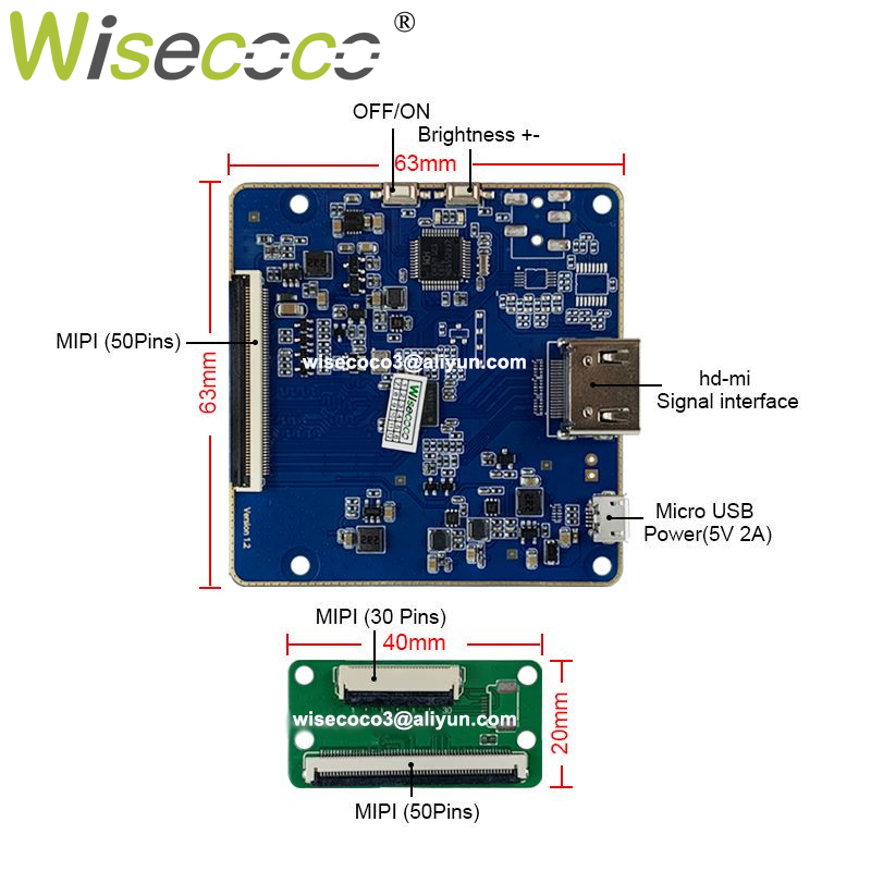 Wisecoco 4 Inci 720X720 Tampil - Home Automation Raspberry Pi ulasan dan harga