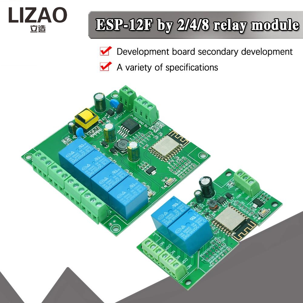 LIZAO 2/4/8 Saluran ESP8266 ES - Relay 8 Channel Board ulasan dan harga