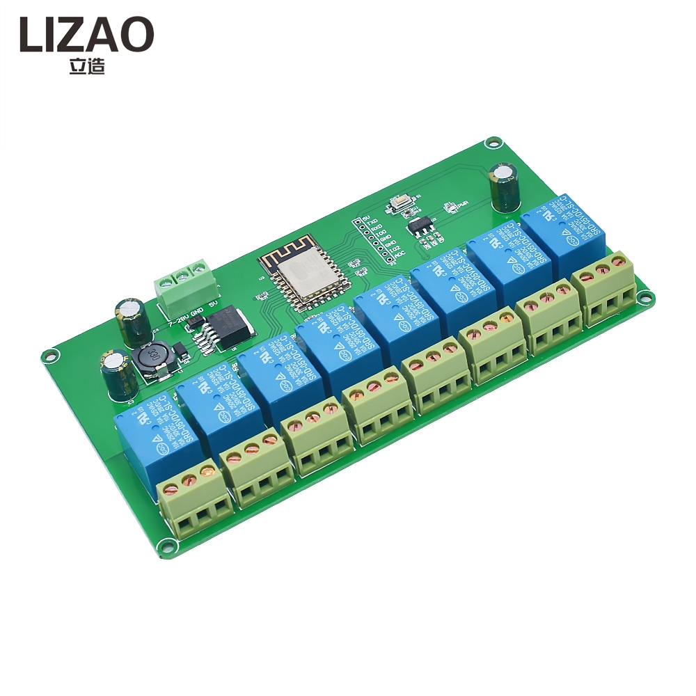 LIZAO 2/4/8 Saluran ESP8266 ES - Relay 8 Channel Board ulasan dan harga