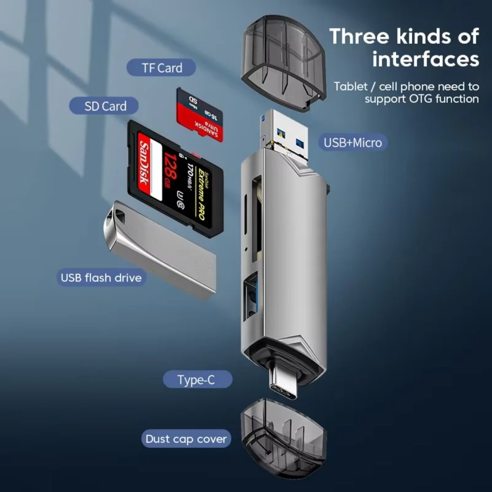 Pembaca Kartu USB 3.0 OTG 6-in - Home Assistant Sd ulasan dan harga